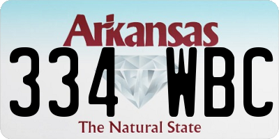 AR license plate 334WBC