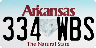 AR license plate 334WBS