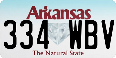 AR license plate 334WBV