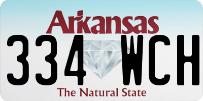 AR license plate 334WCH