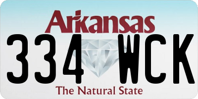 AR license plate 334WCK