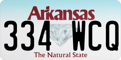 AR license plate 334WCQ