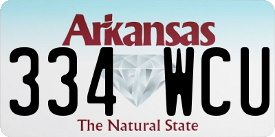AR license plate 334WCU