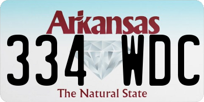 AR license plate 334WDC