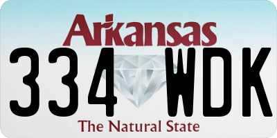 AR license plate 334WDK