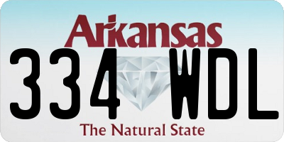 AR license plate 334WDL