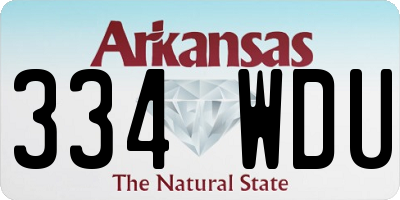 AR license plate 334WDU