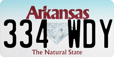 AR license plate 334WDY