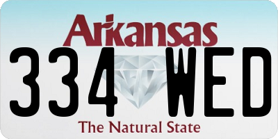 AR license plate 334WED