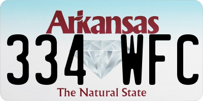 AR license plate 334WFC