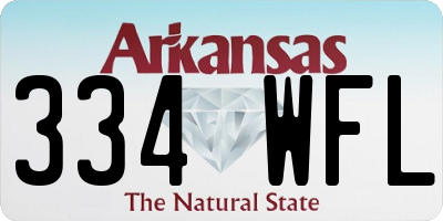 AR license plate 334WFL