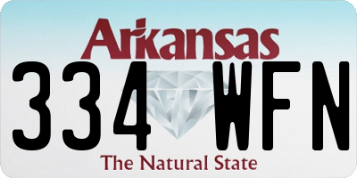 AR license plate 334WFN