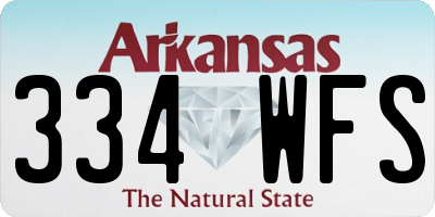 AR license plate 334WFS