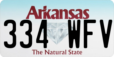 AR license plate 334WFV
