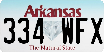 AR license plate 334WFX