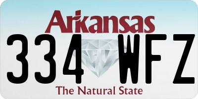 AR license plate 334WFZ