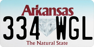 AR license plate 334WGL
