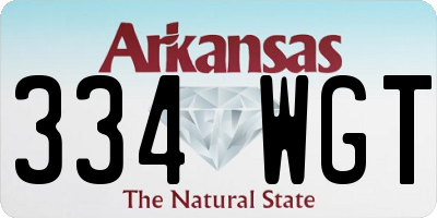 AR license plate 334WGT