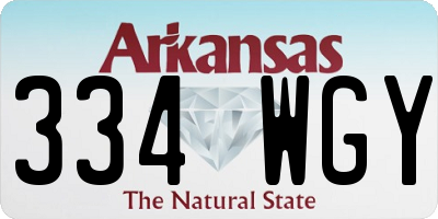 AR license plate 334WGY
