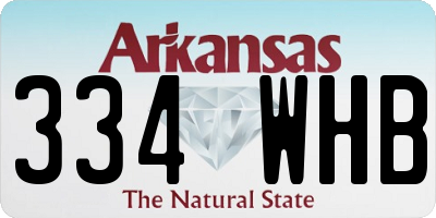 AR license plate 334WHB