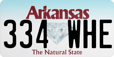 AR license plate 334WHE