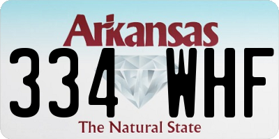 AR license plate 334WHF