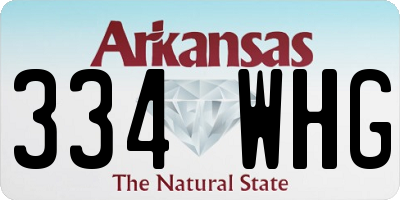 AR license plate 334WHG