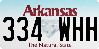 AR license plate 334WHH