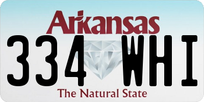 AR license plate 334WHI