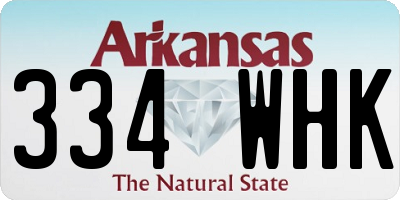 AR license plate 334WHK