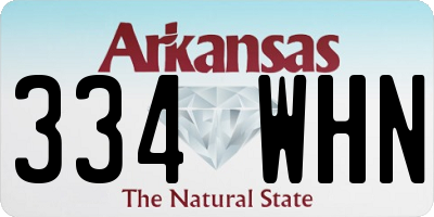 AR license plate 334WHN