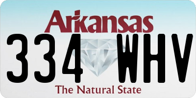 AR license plate 334WHV