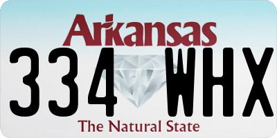 AR license plate 334WHX