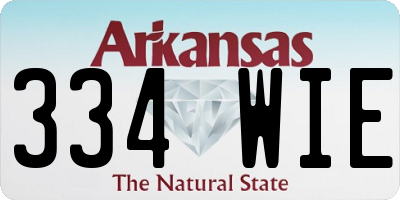 AR license plate 334WIE