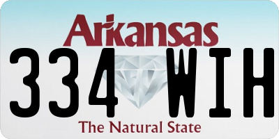 AR license plate 334WIH