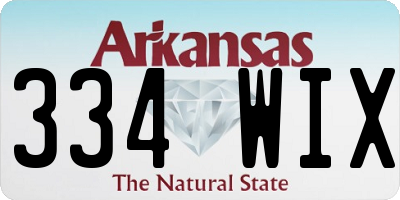 AR license plate 334WIX