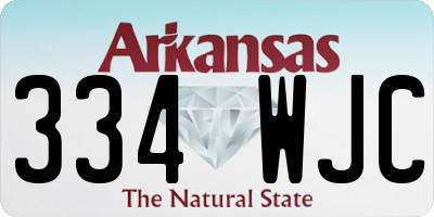 AR license plate 334WJC