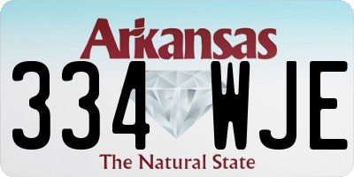 AR license plate 334WJE