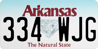 AR license plate 334WJG
