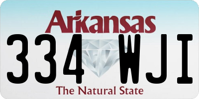 AR license plate 334WJI