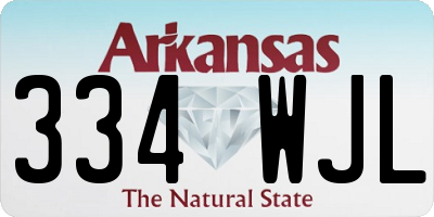 AR license plate 334WJL