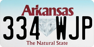 AR license plate 334WJP