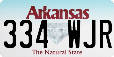 AR license plate 334WJR