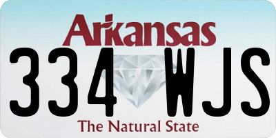 AR license plate 334WJS