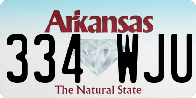 AR license plate 334WJU