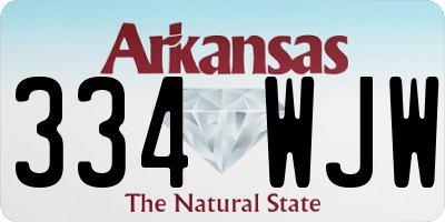 AR license plate 334WJW