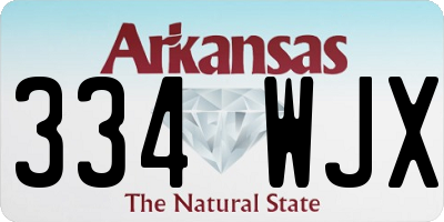 AR license plate 334WJX