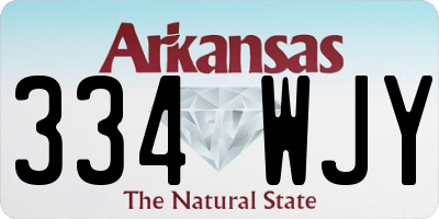 AR license plate 334WJY