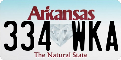 AR license plate 334WKA