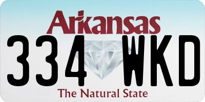 AR license plate 334WKD
